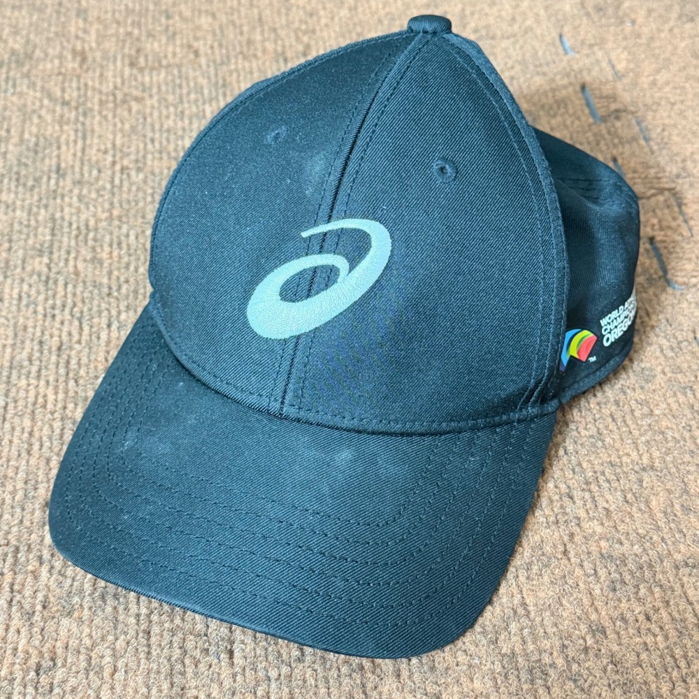 Asics World Athletics Championships Oregon 22 Hat Black Snapback Cap 3093A131
